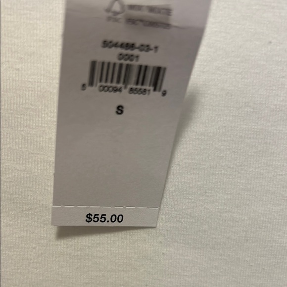 Banana Republic White Fitted Blouse with Long Sleeves - Picture 3 of 4